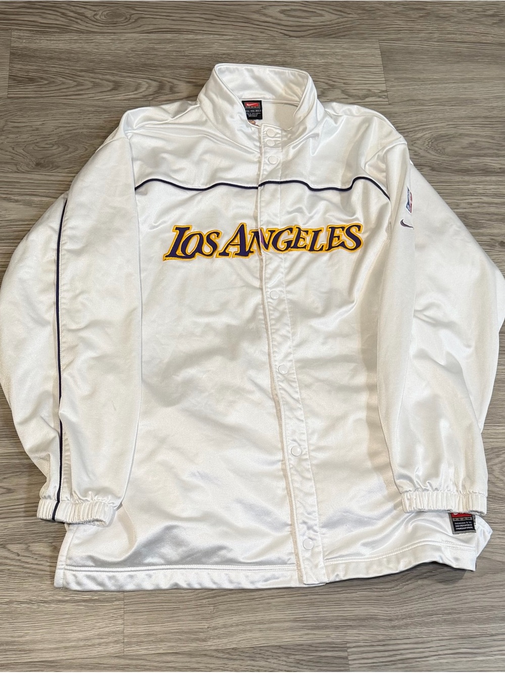vintage 00s La Lakers warm up jacket button snap size xxl